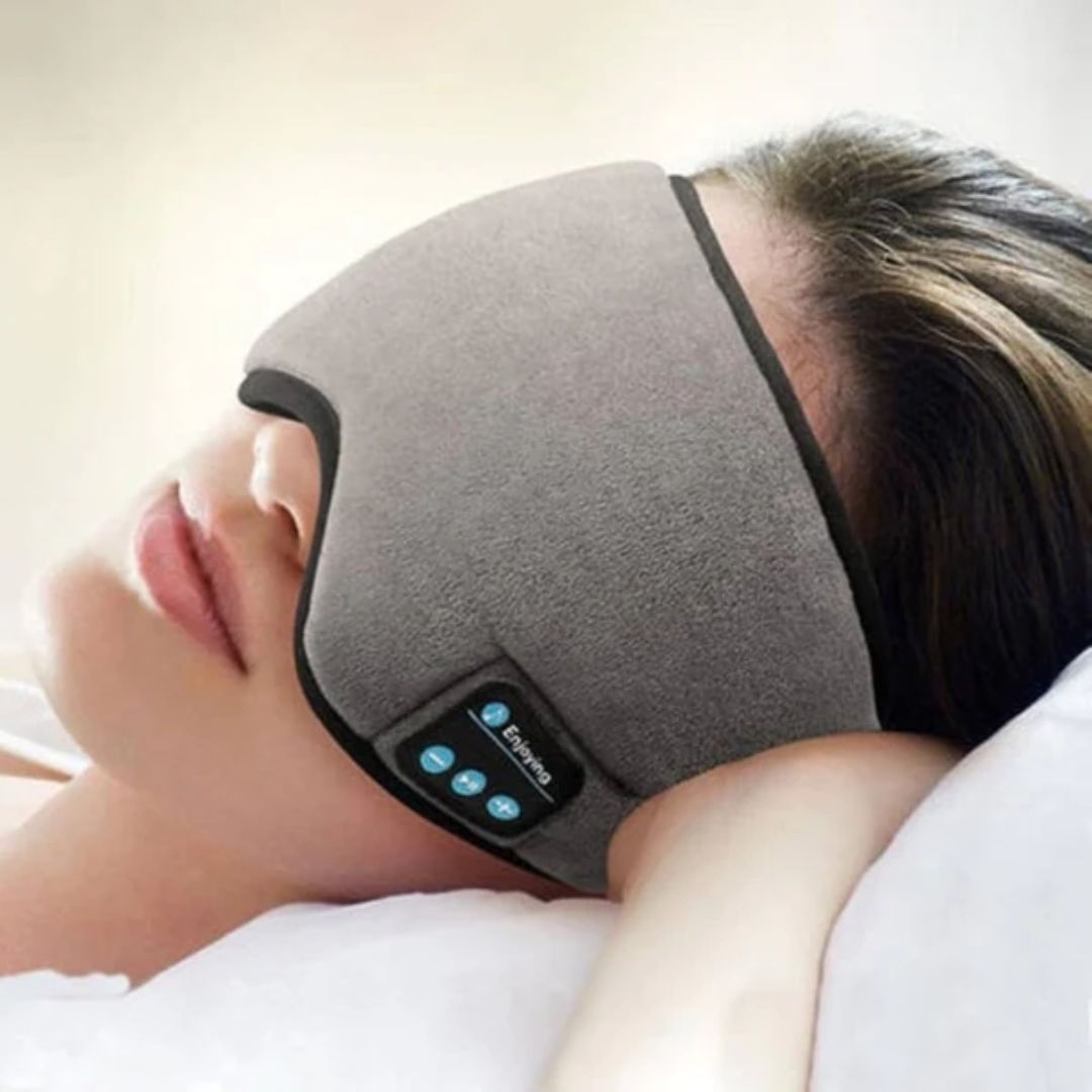 Máscara Para Dormir Tapa Olho Com Fone De Ouvido Bluetooth