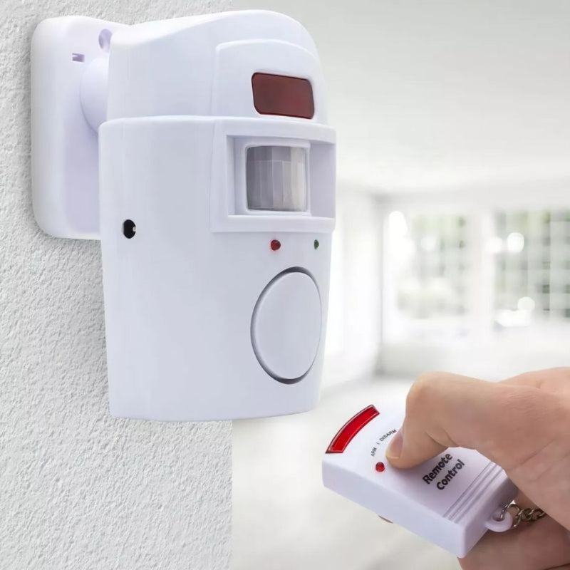 Kit Alarme Residencial Sem Fio com Sensor de Presença e Controle Remoto