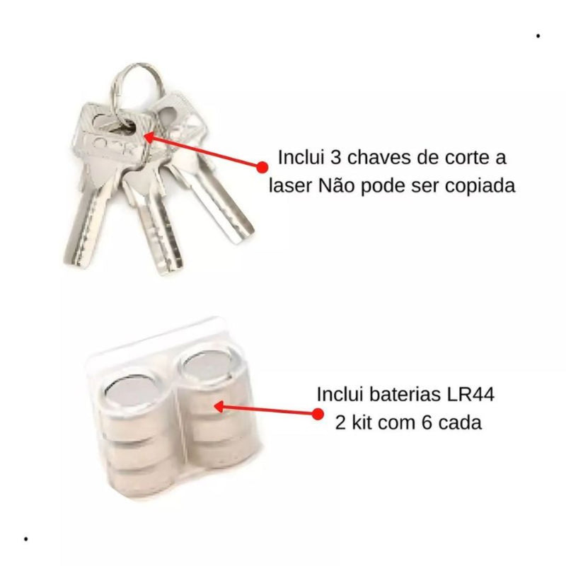 Cadeado AlarmaLock – Proteção Inteligente com Alerta Sonoro!