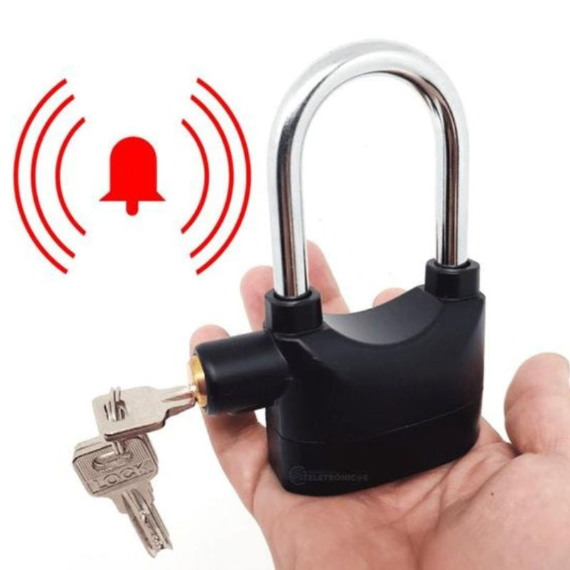 Cadeado AlarmaLock – Proteção Inteligente com Alerta Sonoro!