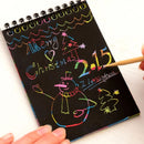 Bloco Caderno de Desenho com Papel Mágico Colorido – Solte a Criatividade com Diversão!