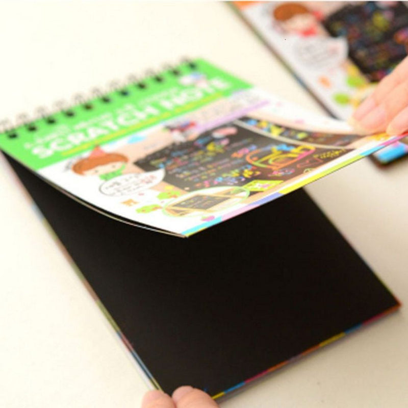 Bloco Caderno de Desenho com Papel Mágico Colorido – Solte a Criatividade com Diversão!