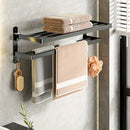 Prateleira de toalha de banheiro, suporte de torre integrado de alumínio