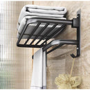 Prateleira de toalha de banheiro, suporte de torre integrado de alumínio