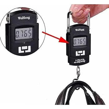 Balança Portátil Digital Mão Bolsa Mala Pesca até 50 kg