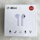 fones de ouvido sem fio bluetooth i7 TWS mini Android e iOS 5.0 com case recarregável branco