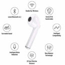 fones de ouvido sem fio bluetooth i7 TWS mini Android e iOS 5.0 com case recarregável branco