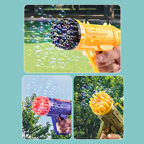 Brinquedo Lançador de Bolhas Bubble Com 21 Furos – Cor Sortida