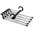 Cabide Inteligente Cromado MultiCalças – Organização com Estilo e Economia de Espaço!