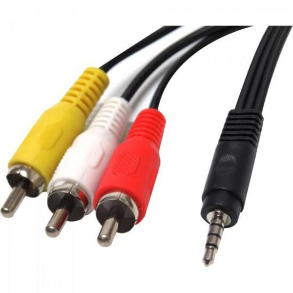 Cabo de Áudio P2 + 3RCA 1.5M LEY-14 - Lehmox