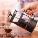 Cafeteira Prensa Francesa de Vidro 600ml – Café com Sabor de Verdade em Minutos!