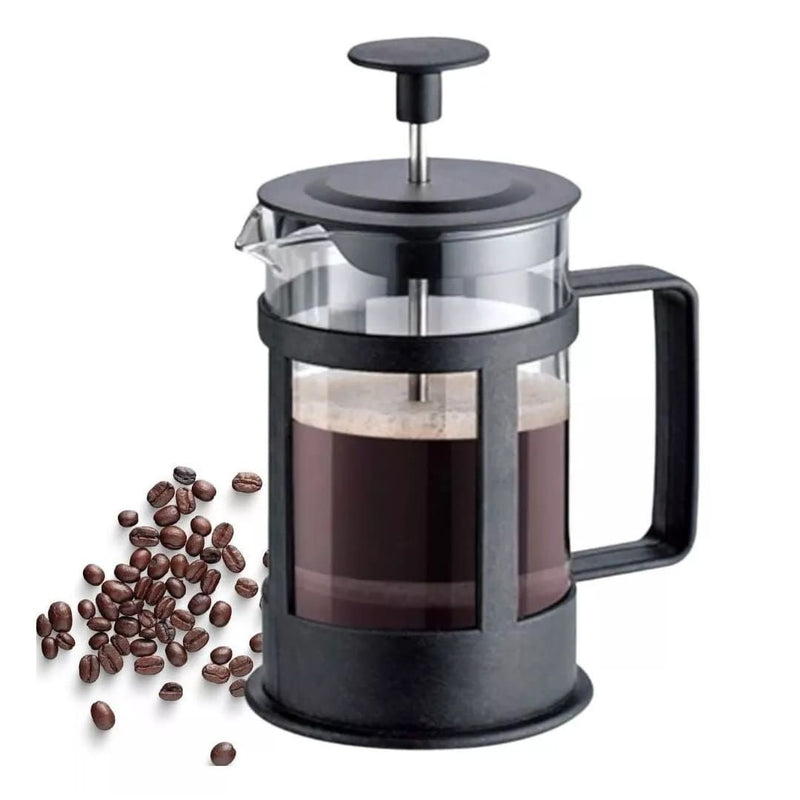 Cafeteira Prensa Francesa de Vidro 600ml – Café com Sabor de Verdade em Minutos!