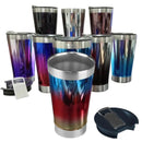 Copo Térmico Inox Metalizado – Estilo, Praticidade e Bebida Gelada por Muito Mais Tempo!