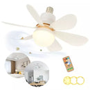 Ventilador de Teto/Parede com Lâmpada LED Integrada