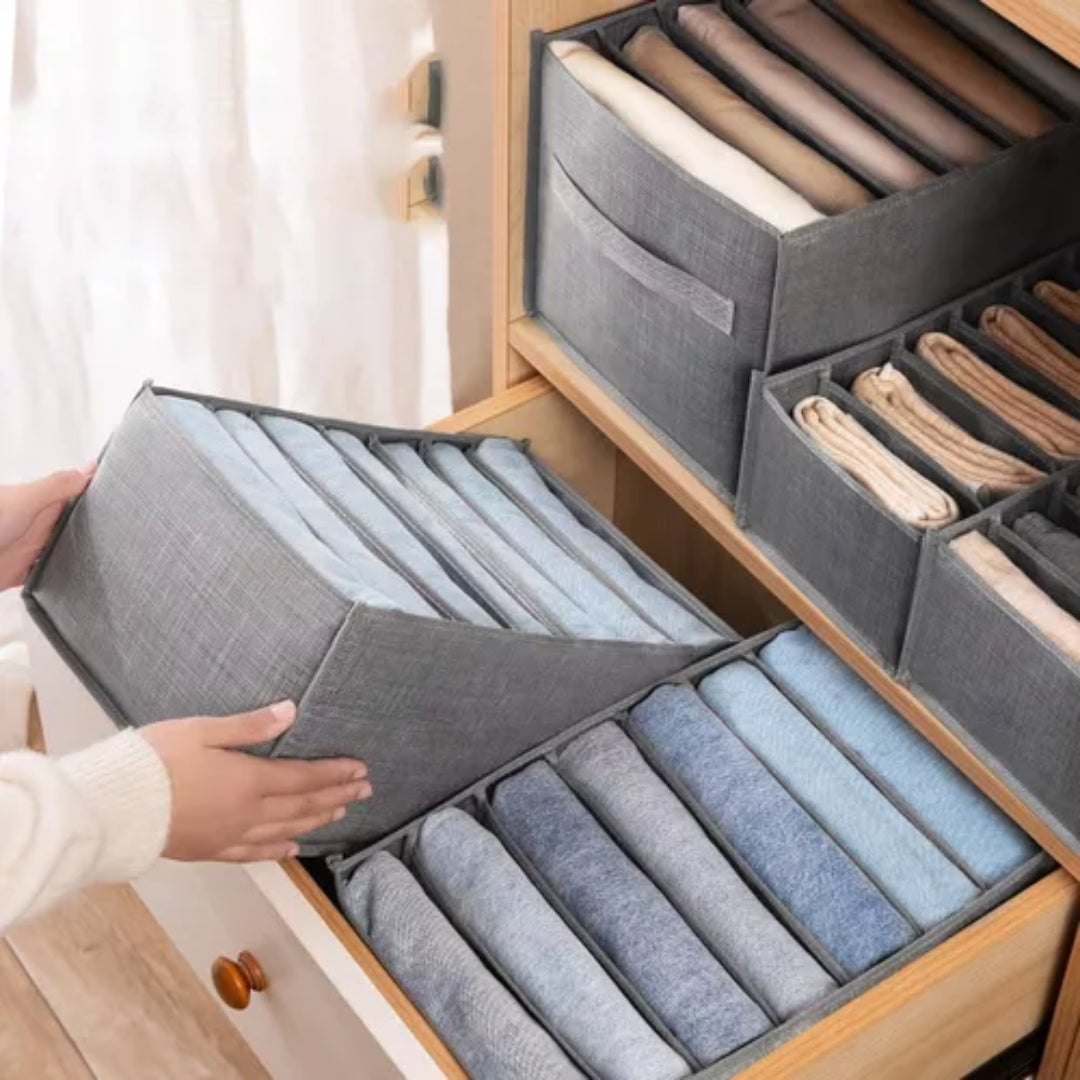 Organizador de Gaveta com Divisórias  para Guarda-Roupa