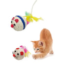 Ratinho Sisal Com Pena – A Diversão Perfeita Para o Seu Gato!