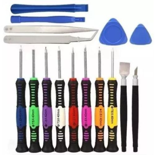 Kit Chaves Celular Manutenção 16 Pç Ferramenta Reparo Tablet