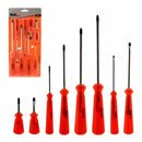 Kit Jogo De Chaves De Fenda + Phillips 8 Peças Cromo Vanádio Cor Laranja