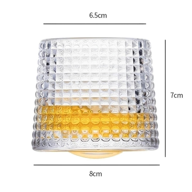 Copo Whisky E Drink De Vidro 360º Giratório 150ml Premium