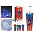 Copo Escama de Peixe LuminaLED 750ml – Brilha em Cada Gole!