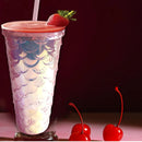 Copo Escama de Peixe LuminaLED 750ml – Brilha em Cada Gole!