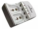 Carregador De Pilhas Rápido Bivolt + 4 Pilha Aaa Ley-2057