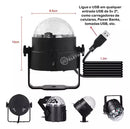 Mini Globo Laser Bola Maluca Jogo D Luz Rgb Super Iluminação