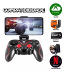 Controle Game Pad Joystick Bluetooth Celular Android Jogos Premium