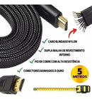 Cabo Hdmi Com 5metros 4k Ultra Hd Blindado 2.0 Ley10 Premium