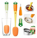 Escova 3 Em 1 De Limpeza De Copo e garrafas Com Cabo Longo Multifuncional Premium