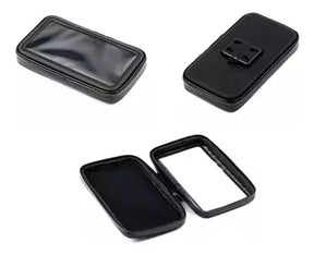 Suporte Celular C/ Bolsa À Prova D'água Moto Retrovisor 6,5