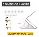 Suporte Aluminio De Notebook Dobrável