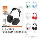 Headphone Com Fio Modelo Lef-1079 - Lehmox