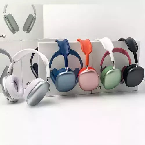 Fone De Ouvido Over-ear Gamer Sem Fio Bluetooth P9 Max Air Cor Preta Premium