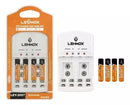 Carregador De Pilhas Rápido Bivolt + 4 Pilha Aaa Ley-2057