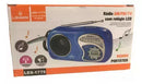 Radio A Pilha 2xaa Am/fm/tv, Com Relógios LCD
