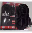 Cabo Hdmi Nylon 2.0 Ultra Hd 4k 3d Alta Velocidade 2 Metros