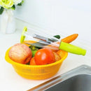 Descascador Prático com Reservatório – Limpeza Rápida e Sem Bagunça!