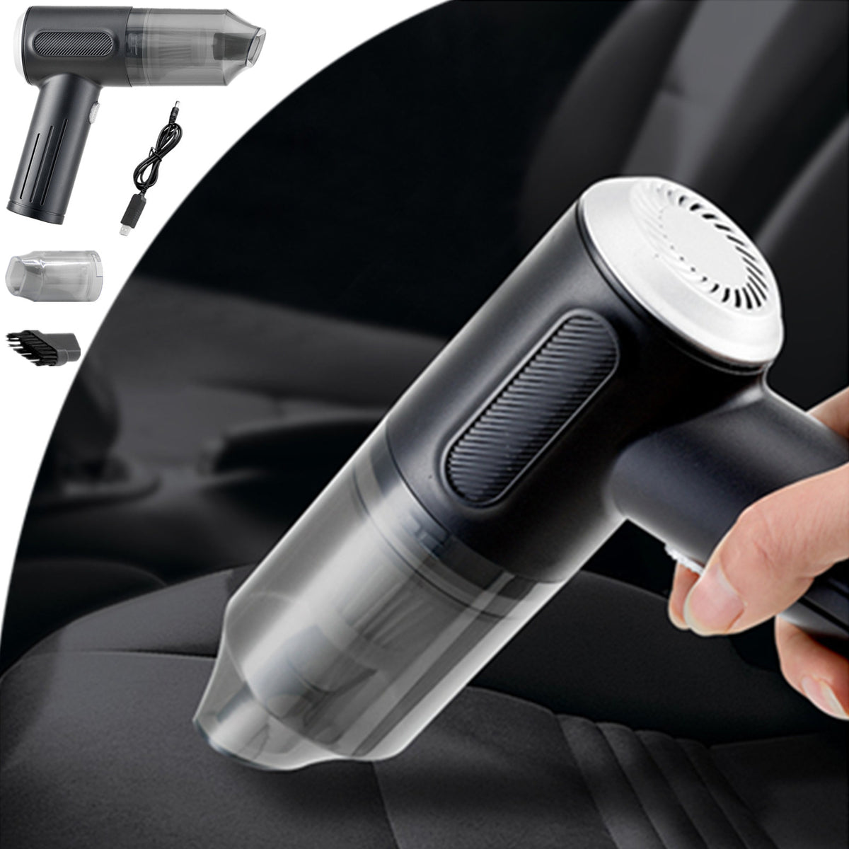 Aspirador Pó Automotivo Usb Recarregável Portátil Sem Fio