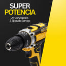 Super Parafusadeira Furadeira De Impacto Sem Fio Potente 21v