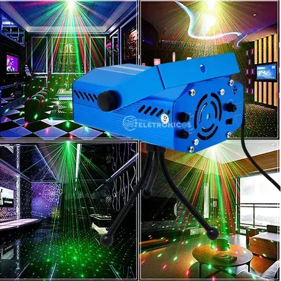 Laser Jogo De Luz Led Raios Holográfico Iluminação Festa Bivolt