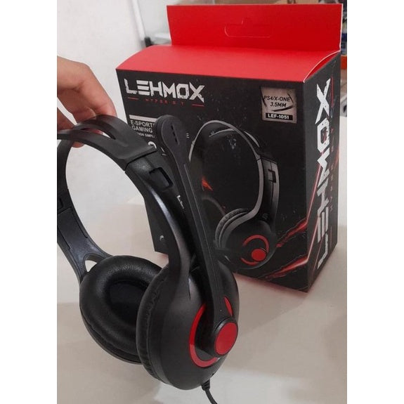 Fone de Ouvido Gamer para PC PS4 Xbox com fio Original Lehmox
