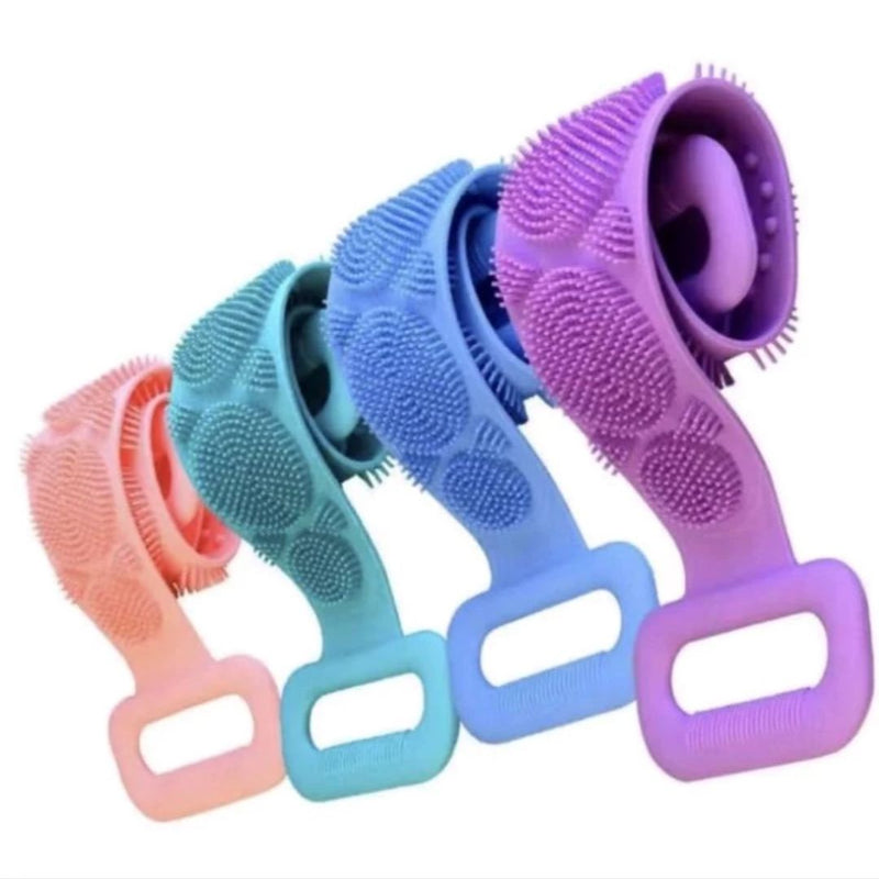 Esfregão Extensível de Silicone SpaTouch – Higiene e Massagem ao Alcance das Suas Costas!