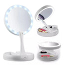 Espelho de Mesa LED Glam Touch – Beleza Iluminada em Qualquer Lugar!