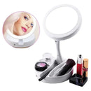 Espelho de Mesa LED Glam Touch – Beleza Iluminada em Qualquer Lugar!