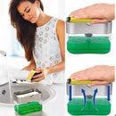 Dispenser Mágico 2 em 1 – Detergente com Esponja na Medida Certa!