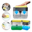 Dispenser Mágico 2 em 1 – Detergente com Esponja na Medida Certa!