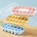 Forma de Gelo com Tampa e Fundo de Silicone Flexível - 12 Divisórias