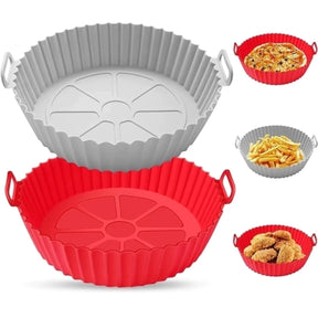 Forma Para Air Fryer De Silicone Antiaderente - Sem Sujeira