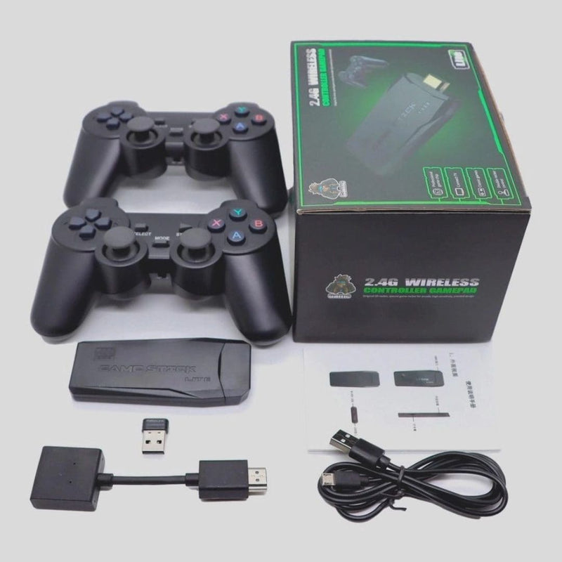 Video Game Stick com 2 Controles Sem Fio